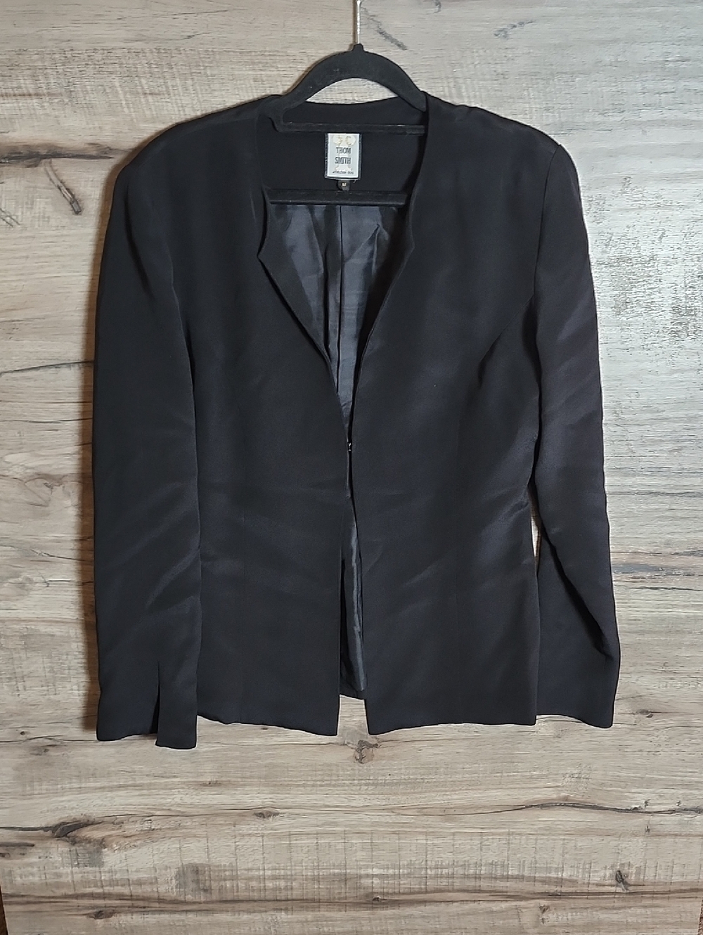 Thom Smith Atelier XXI Silk Blazer In Black
